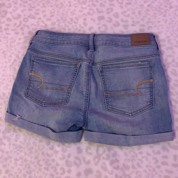 American Eagle jeans shorts size 4 color blue - Picture 2 of 3